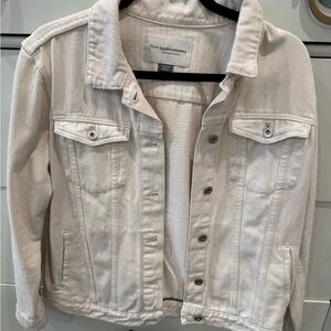Anthro | Pilcro Denim Jacket | off white, size M, NWOT